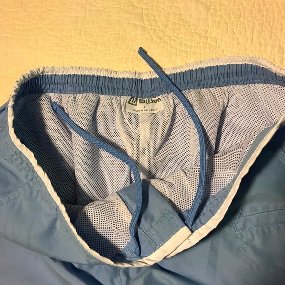 Wilson Womens Capri Pants Lt Blue Mesh Lined L - Picture 2 of 6